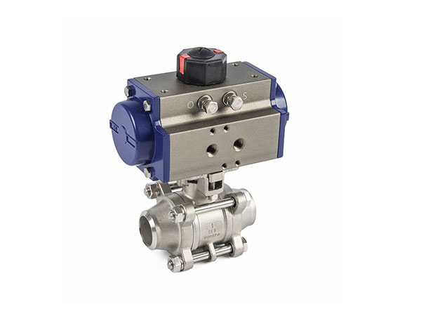 Q661F氣動三片式焊接球閥