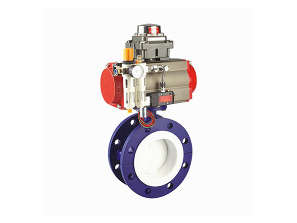 D641F46氣動(dòng)法蘭襯氟蝶閥