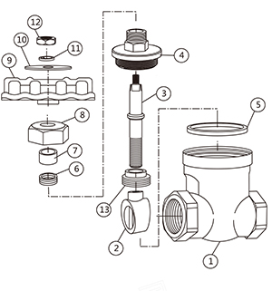 Z15W-16T內(nèi)螺紋銅閘閥(圖2)